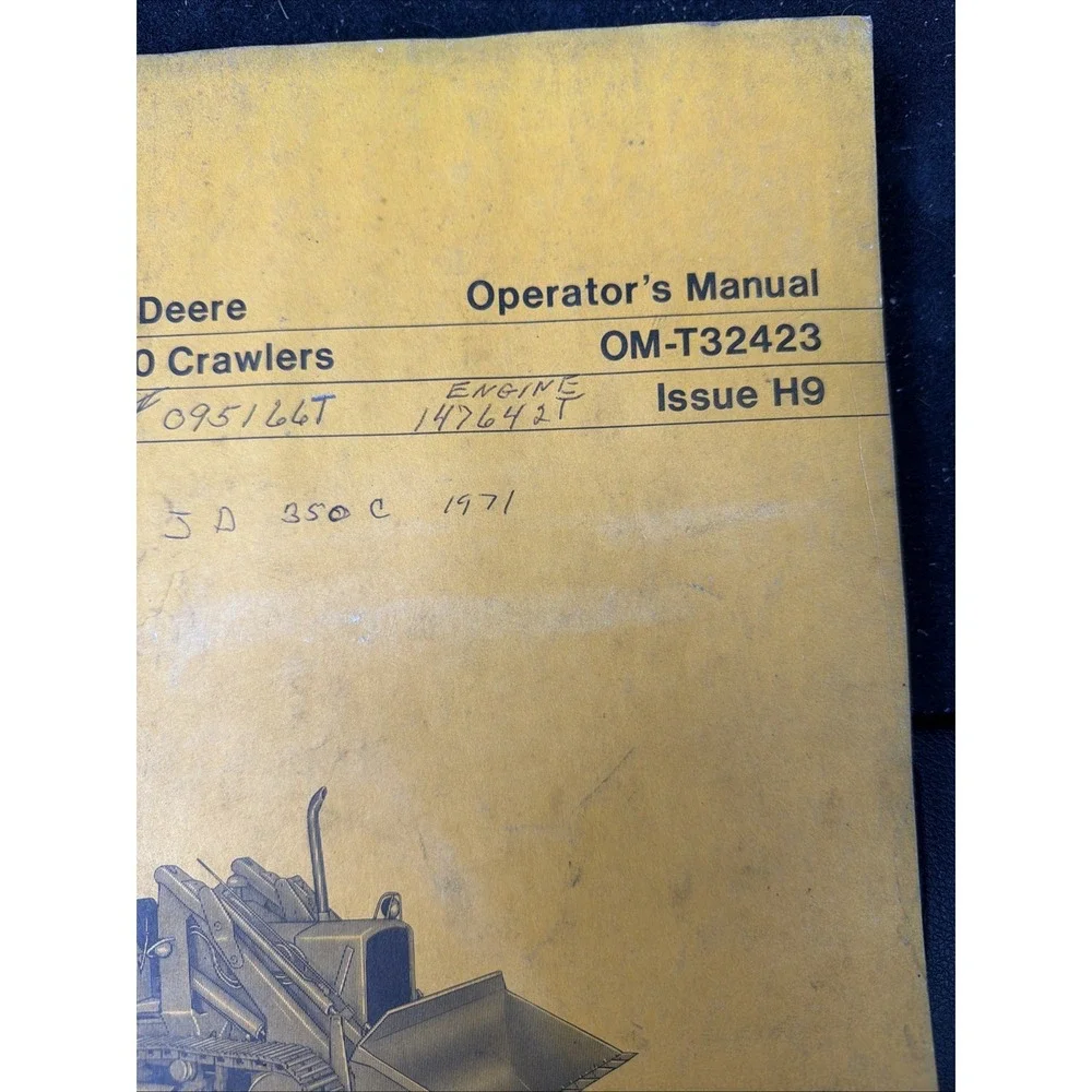 John Deere JD350 Crawlers Operators Manual OM-T32423 Issue H9